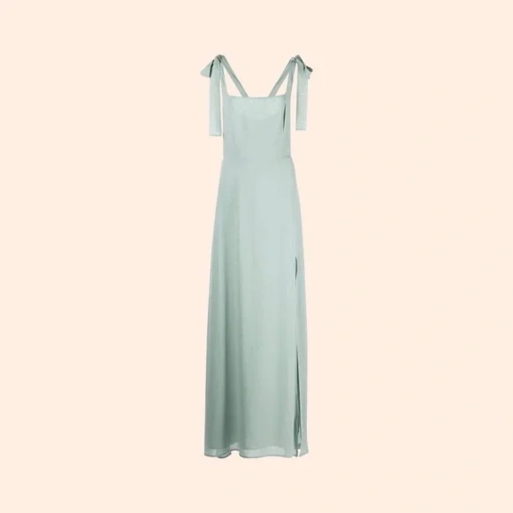 1HR SALE ⚡Reformation Westerly Dress (Celadon) - Picture 1 of 3